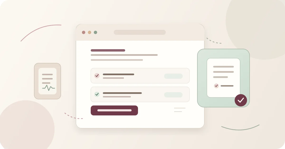 Editorial illustration of a written 90-day HRT cost worksheet and refill checklist.
